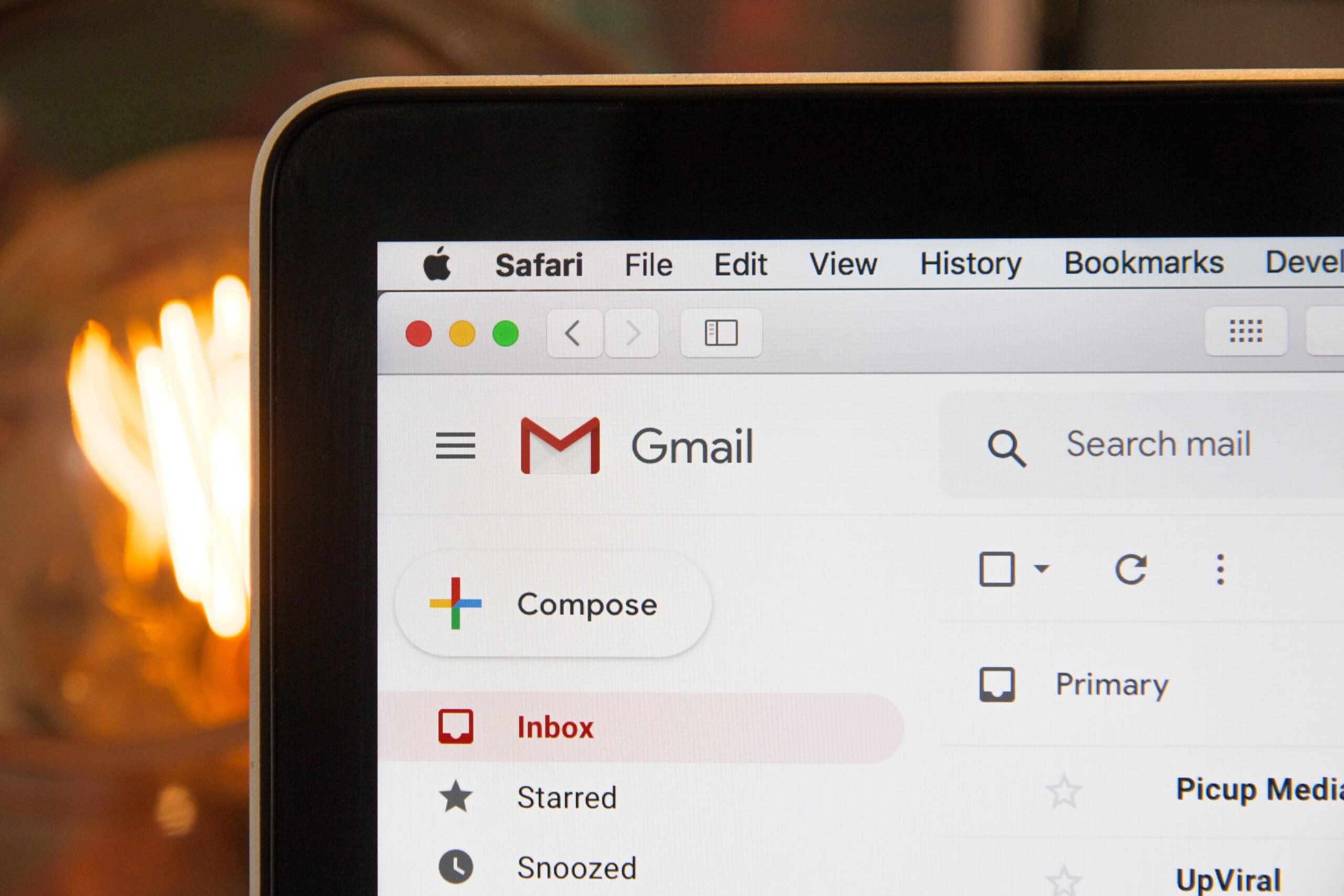 Gmail in Apples Safari
